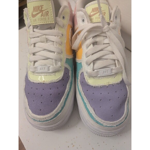 NIKE Air Force 1 Low Tear Away Pastel Reveal Sneakers SZ 7.5 DJ6901-600 - Picture 15 of 16